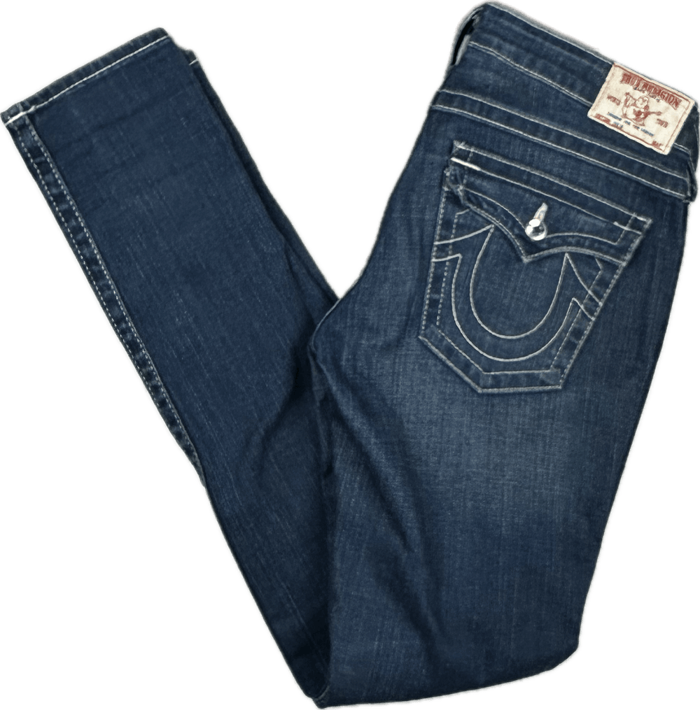True Religion 'Julie' Crystal Button Skinny Jeans- Size 31