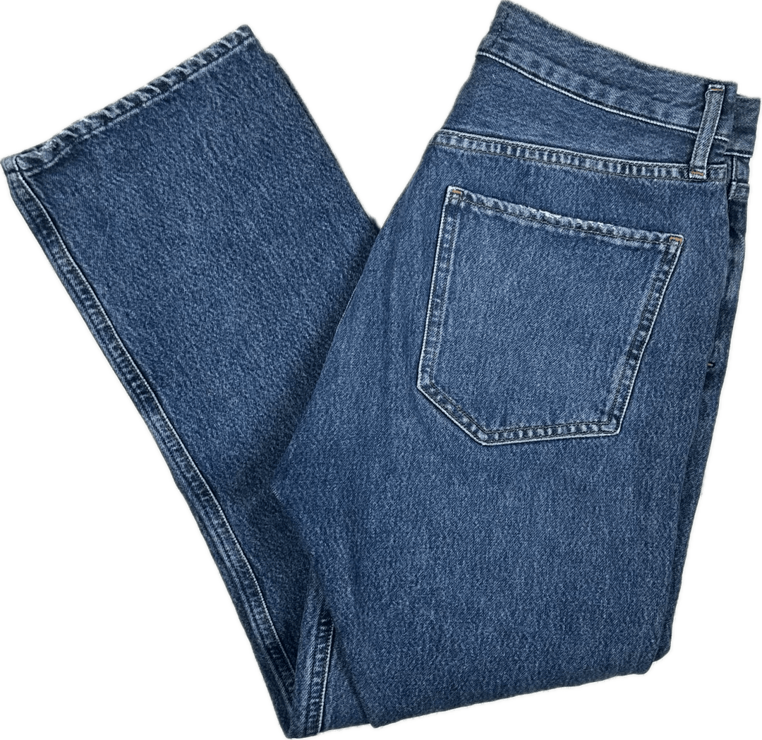 AGOLDE Blue High Rise 'Riley' Jeans- Size 28