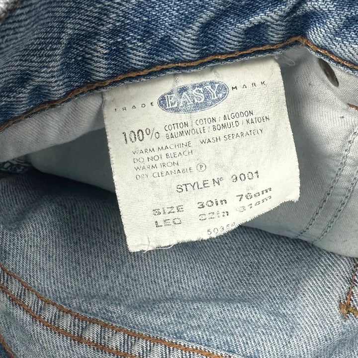Easy 'Leo' Vintage 90's Straight Button Fly Jeans- Size 30