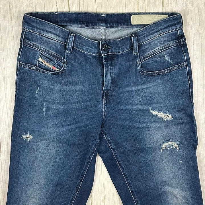 Diesel Ladies 'Belthy- Ankle' Crop Boyfriend Jeans -Size 28