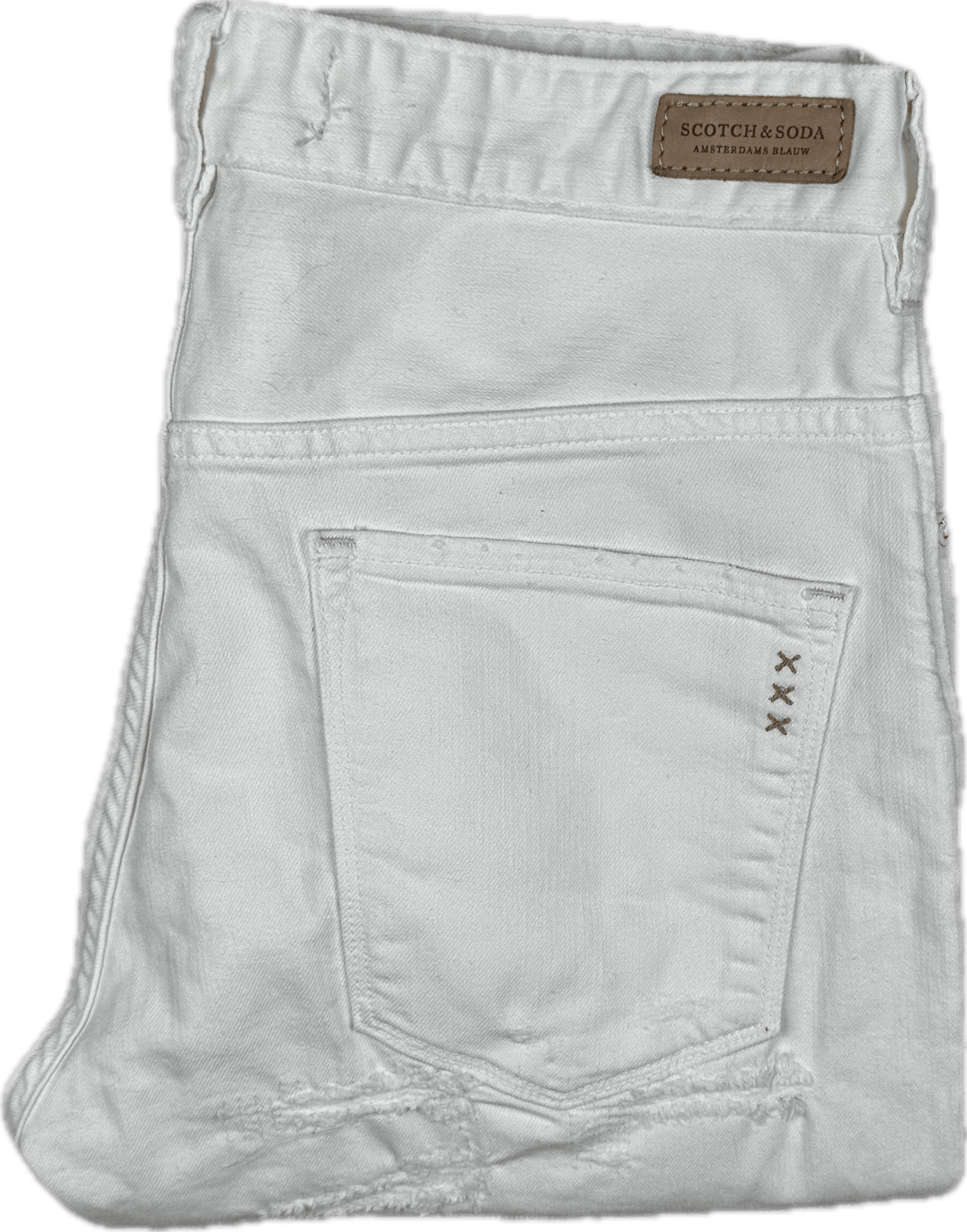 Scotch & Soda White "L'Adorable Boyfriend" Jeans  -Size 27