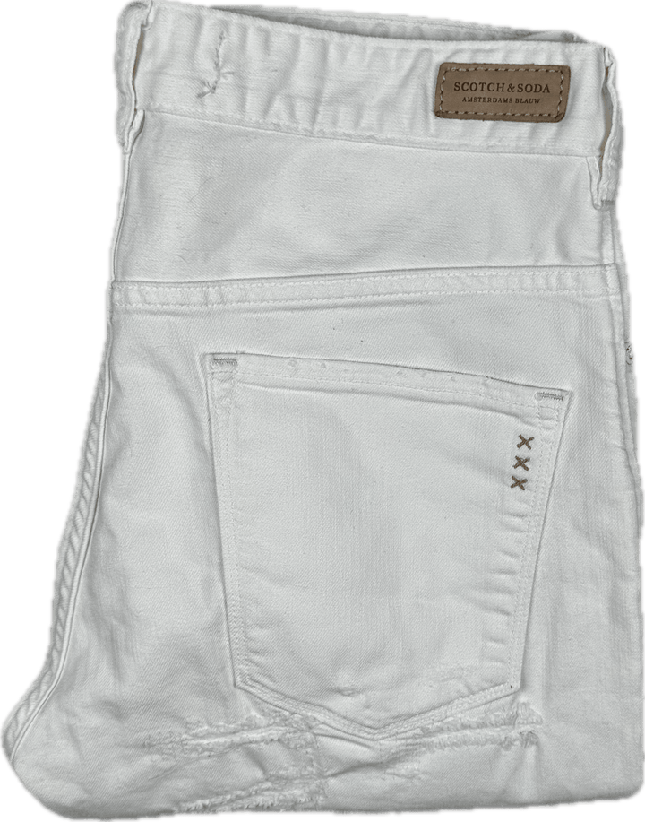 Scotch & Soda White "L'Adorable Boyfriend" Jeans  -Size 27