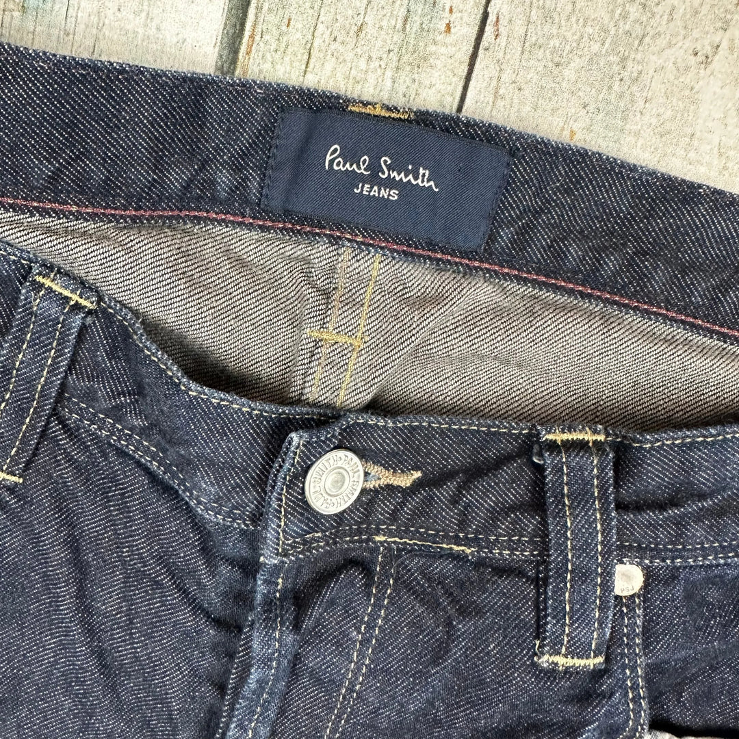 Paul Smith Jeans Straight Leg Dark Denim Jeans - Size 34R - Jean Pool