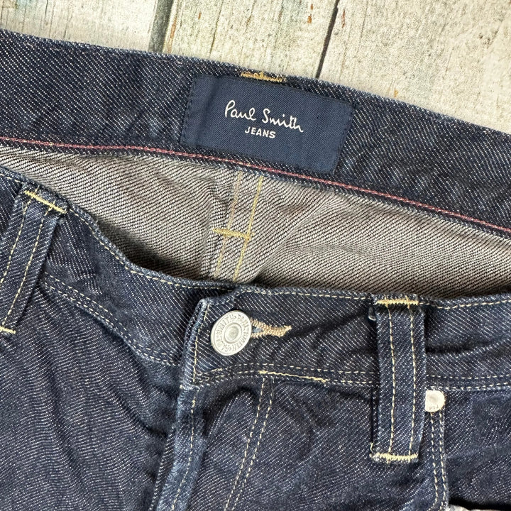 Paul Smith Jeans Straight Leg Dark Denim Jeans - Size 34R - Jean Pool