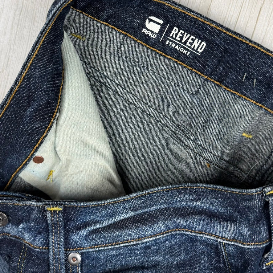 G Star 'Revend Straight' Denim Jeans -Size 32