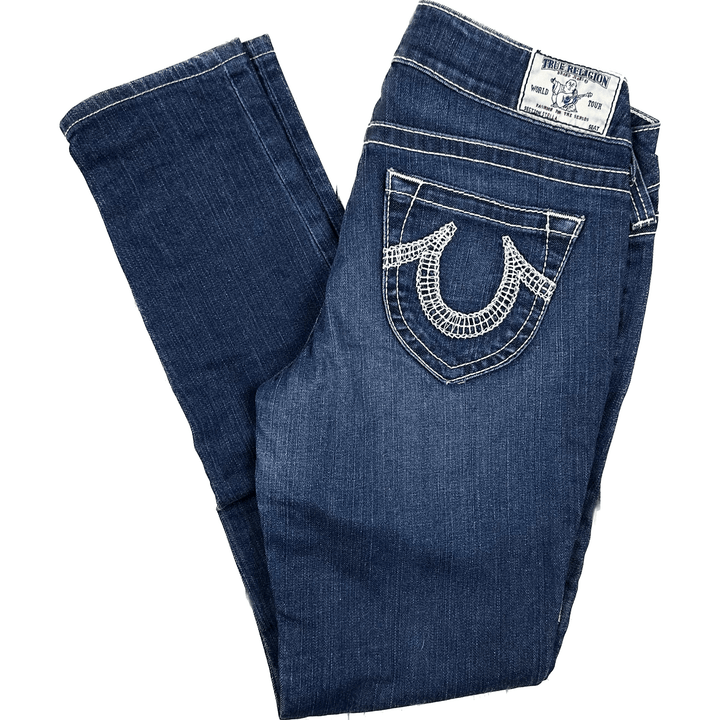 True Religion 'Stella' Tapered Skinny Jeans- Size 30 - Jean Pool