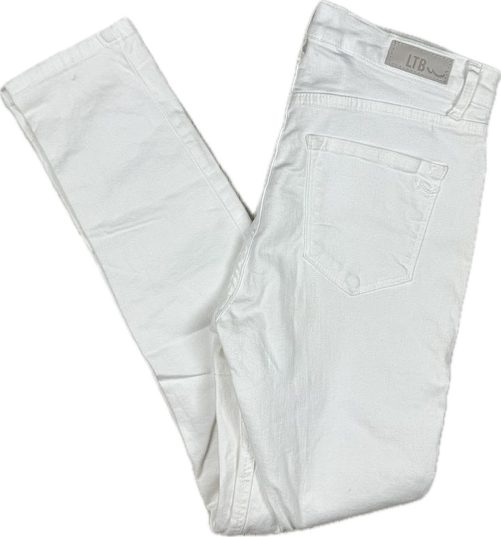 LTB Ladies White 'Tanya X' Mid Rise Skinny Jeans -Size 29