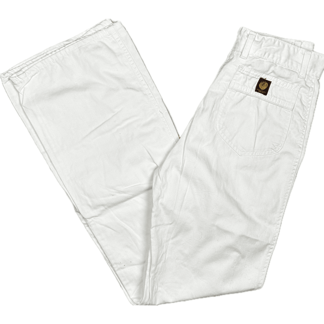 1970's AMCO Peaches Vintage Rare Australian Made White Jeans - Jean Pool