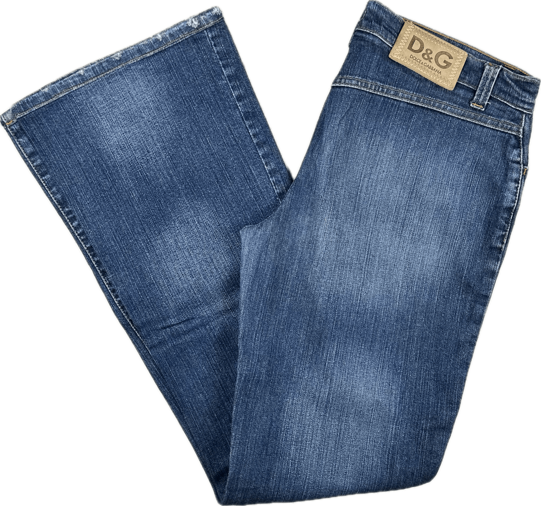 Dolce & Gabbana D&G Y2K Low Rise Flare Jeans - Size 30 - Jean Pool