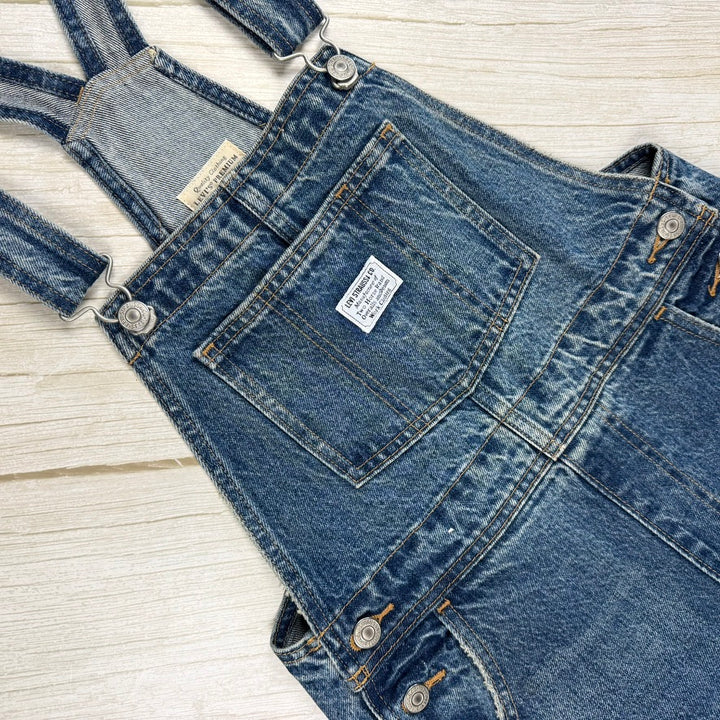 NEW- Levis Denim Bib &amp; Brace Overalls - Size XS