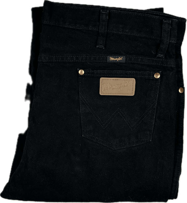 Wrangler Mens Black Classic Jeans - Size 38/30 - Jean Pool