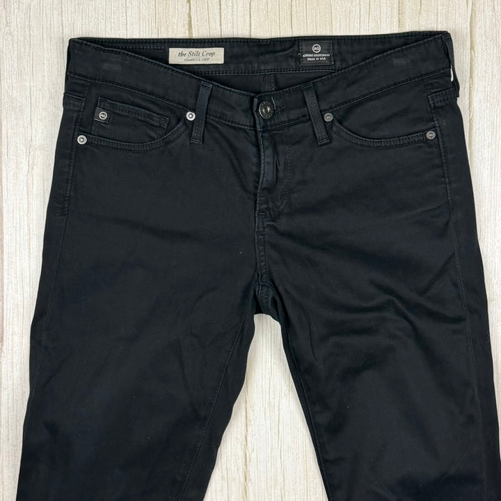 AG Adriano Goldschmied 'The Stilt Crop' Black Jeans- Size 25