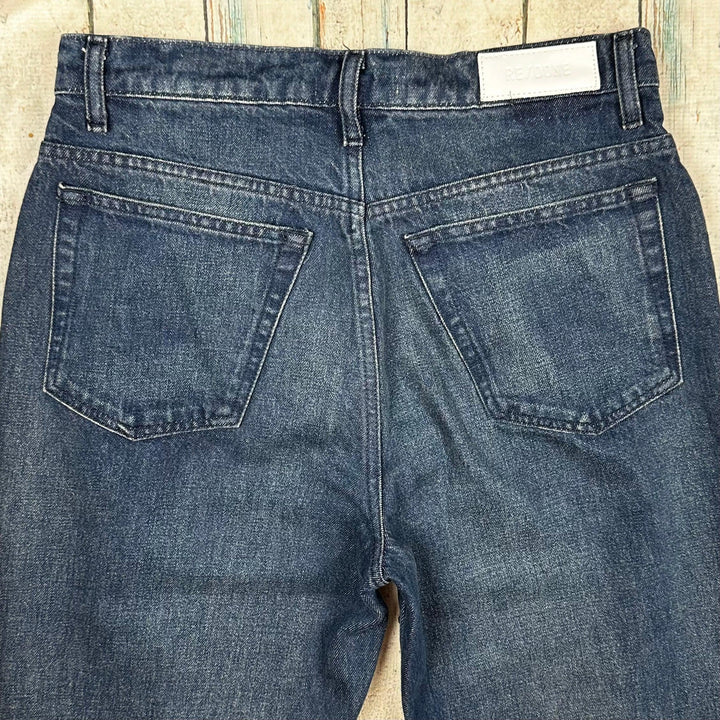 RE/DONE 70s Straight Dark Wash Jeans -Size 28 - Jean Pool