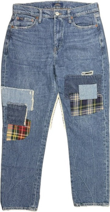 Polo Ralph Lauren 'Slim Boyfriend' Patchwork Denim Jeans - Size 26