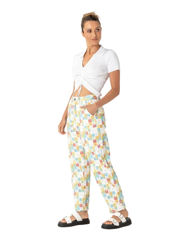NWT - 'Cocktail Hour' California Pant Printed Jeans by Cools Club - Size 8