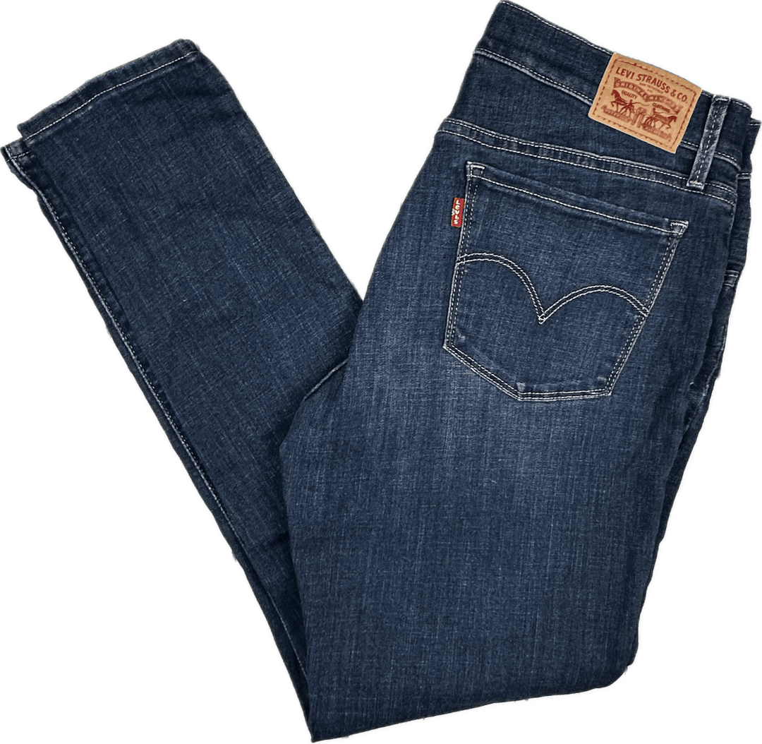 Levis 710 Super Skinny Mid Rise Denim Jeans - Size 32 - Jean Pool