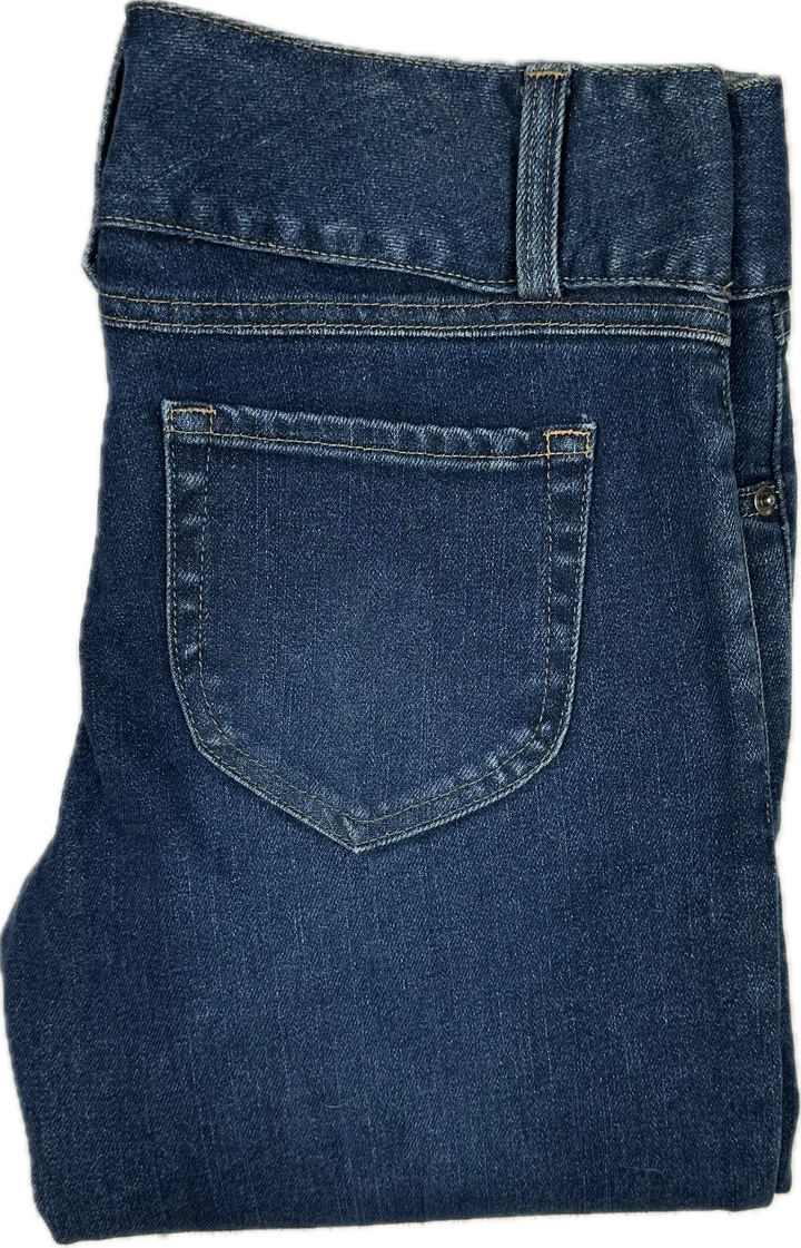 Moss & Spy Slim Straight Stretch Floral Embroidered Jeans- Size 10