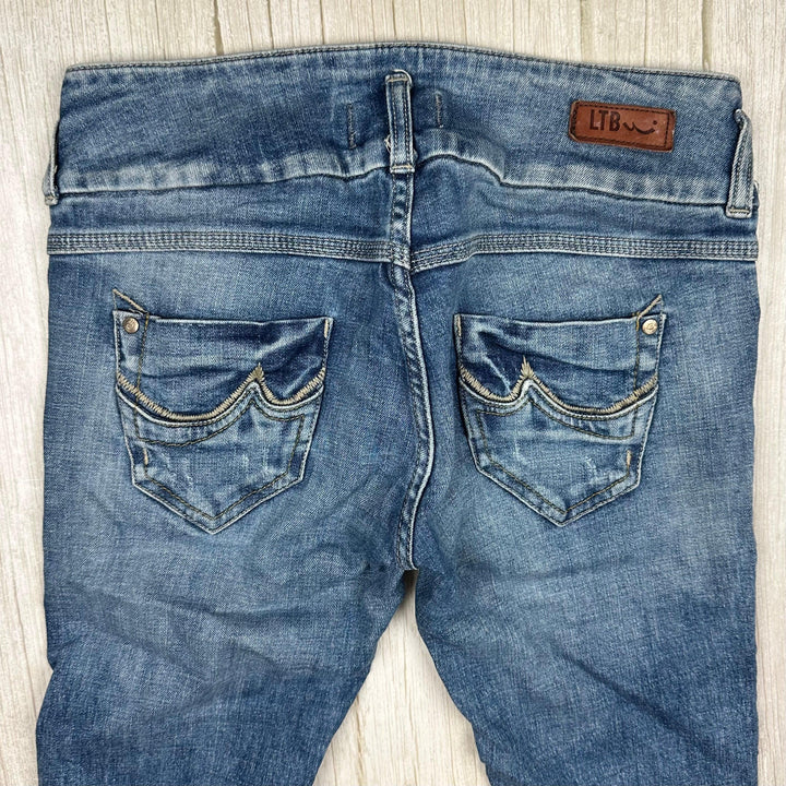 LTB Ladies Stretch Denim Slim Capri Short -Size 28