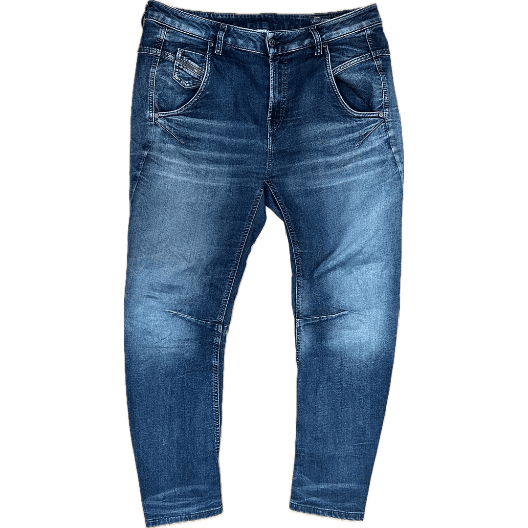 Diesel Ladies 'Fayza' Denim + Sweat Pants Boyfriend Jeans -Size 29 - Jean Pool