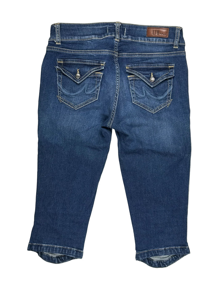 LTB Low Rise 'Cycle X' Skinny Capri Denim Shorts- Size 28