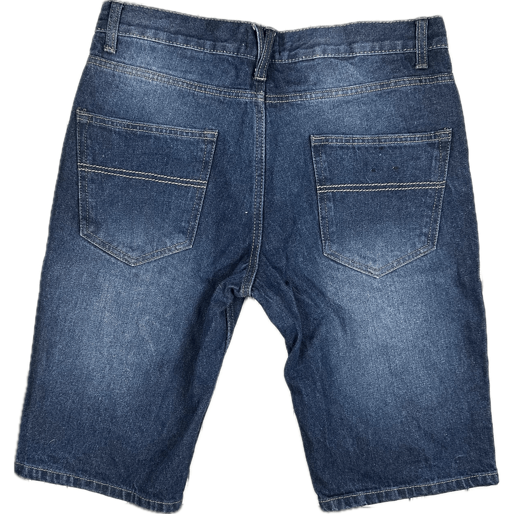 NEW- Pierre Cardin Paris Mens Denim Shorts -Size 32 - Jean Pool