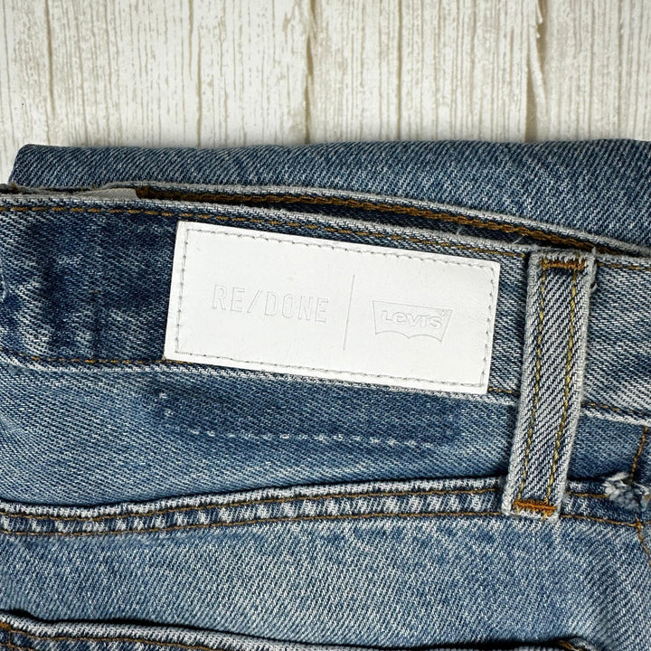 RE/DONE High Rise Ankle Fray Jeans -Size 27