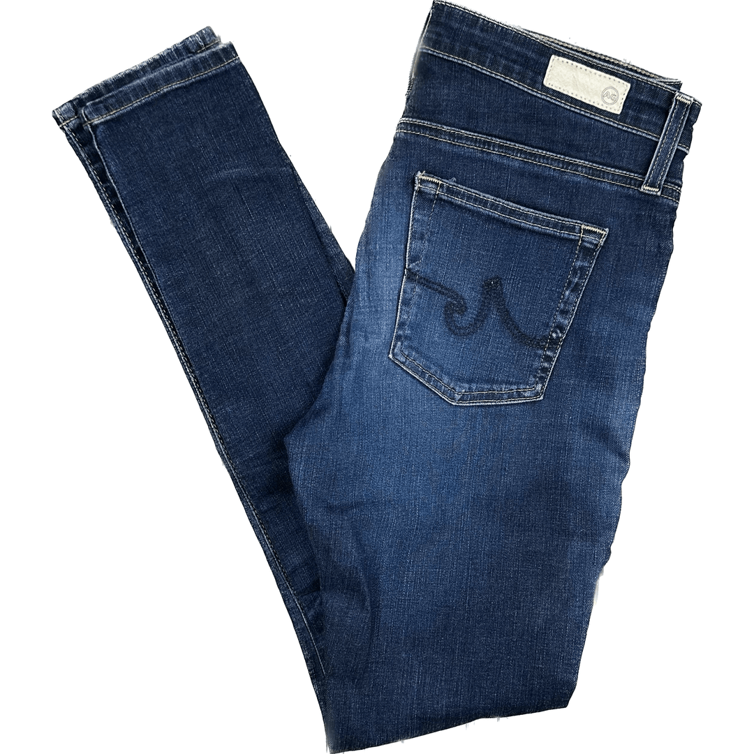 AG Adriano Goldschmied 'The Farrah' High Rise Skinny Jeans- Size 28R - Jean Pool