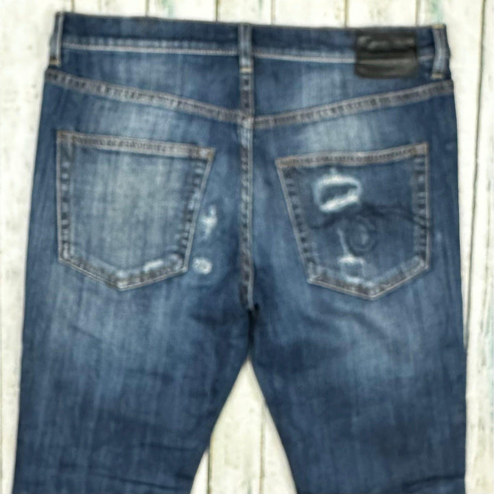 R13 Made in Italy 'Slouch Skinny' Distressed Jeans- Size 30 - Jean Pool