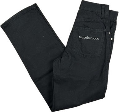 Roccobarocco  Vintage Italian 90's Mom Fit Logo Jeans -Size 7/8