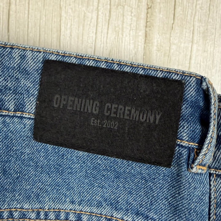 Opening Ceremony Italian Mens Relaxed Denim Logo Jeans -Size 31