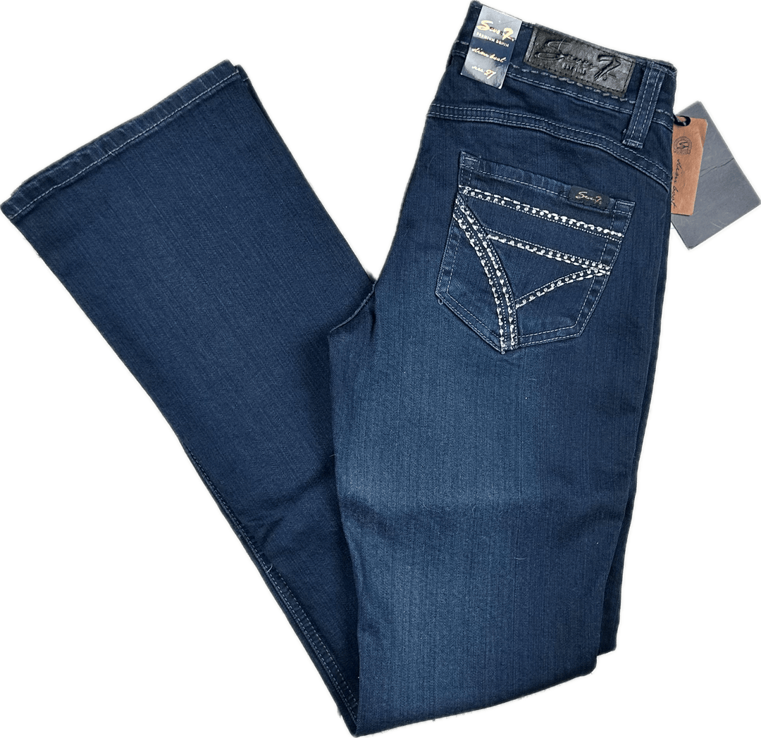 NWT- Seven7 Dark Slim Boot Jeans Size - 27 - Jean Pool