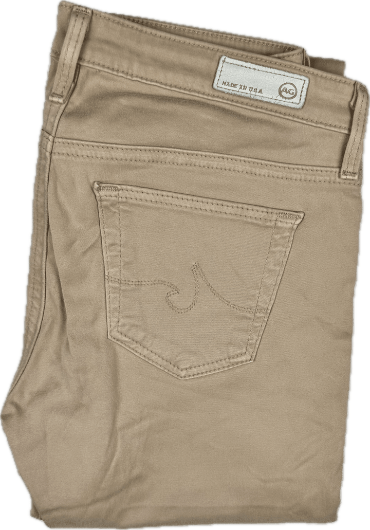 Adriano Goldschmied AG 'the Stilt' Slim Fit Beige Jeans- Size 25R - Jean Pool