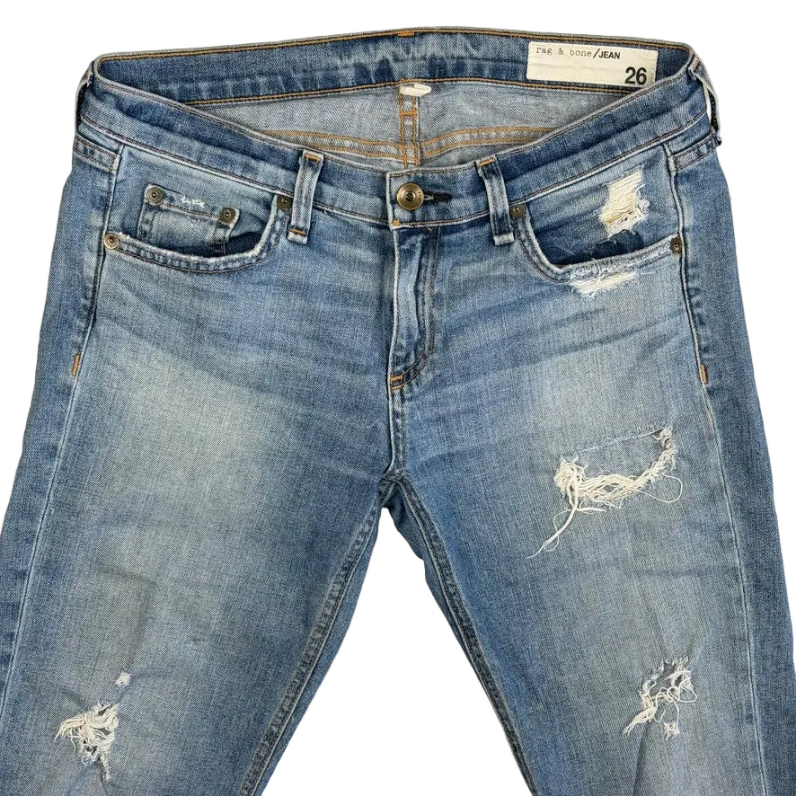 Rag & Bone  'Dre' Low Rise Slim Boyfriend Jeans- Size 26