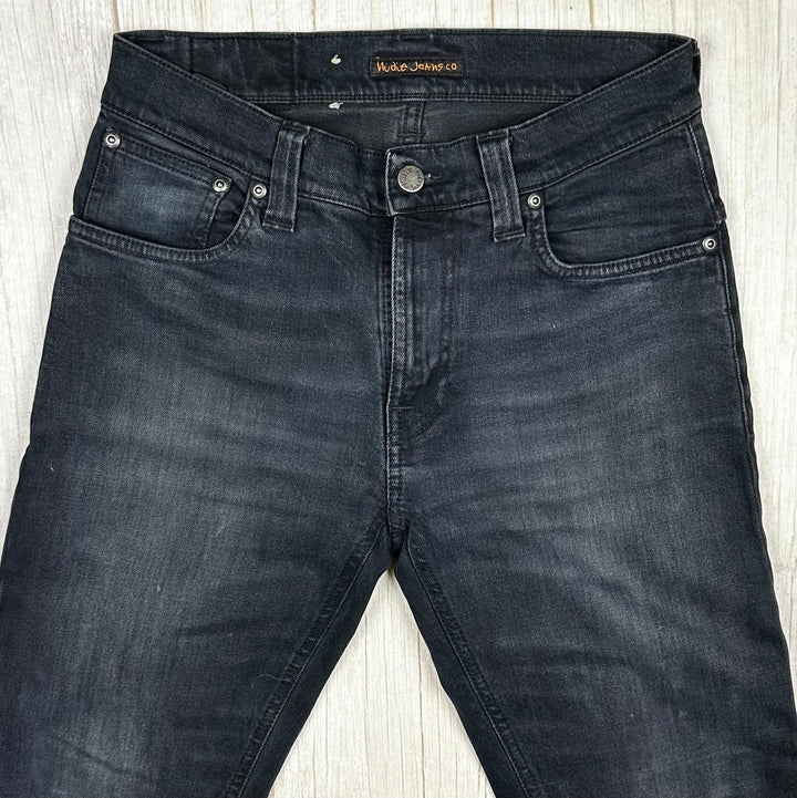 Nudie Jeans Co. 'Thin Finn' Org. Black and Grey Jeans - Size 29/32