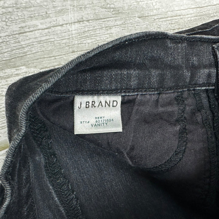 J Brand Vanity Wash  'Remy' High Rise Bootleg Black Jeans- Size 28