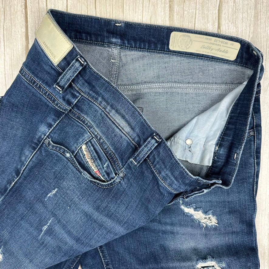 Diesel Ladies 'Belthy- Ankle' Crop Boyfriend Jeans -Size 28