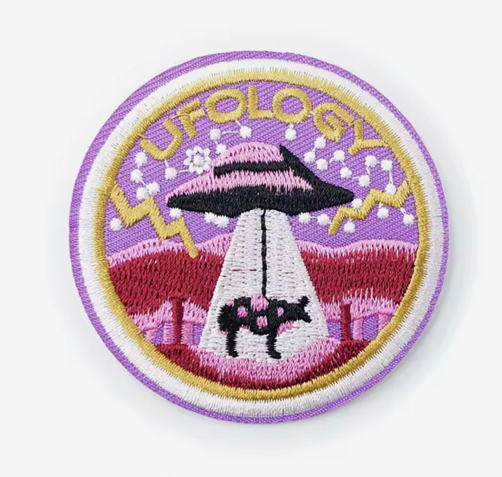 Ufology-  Embroidered Iron On Patch