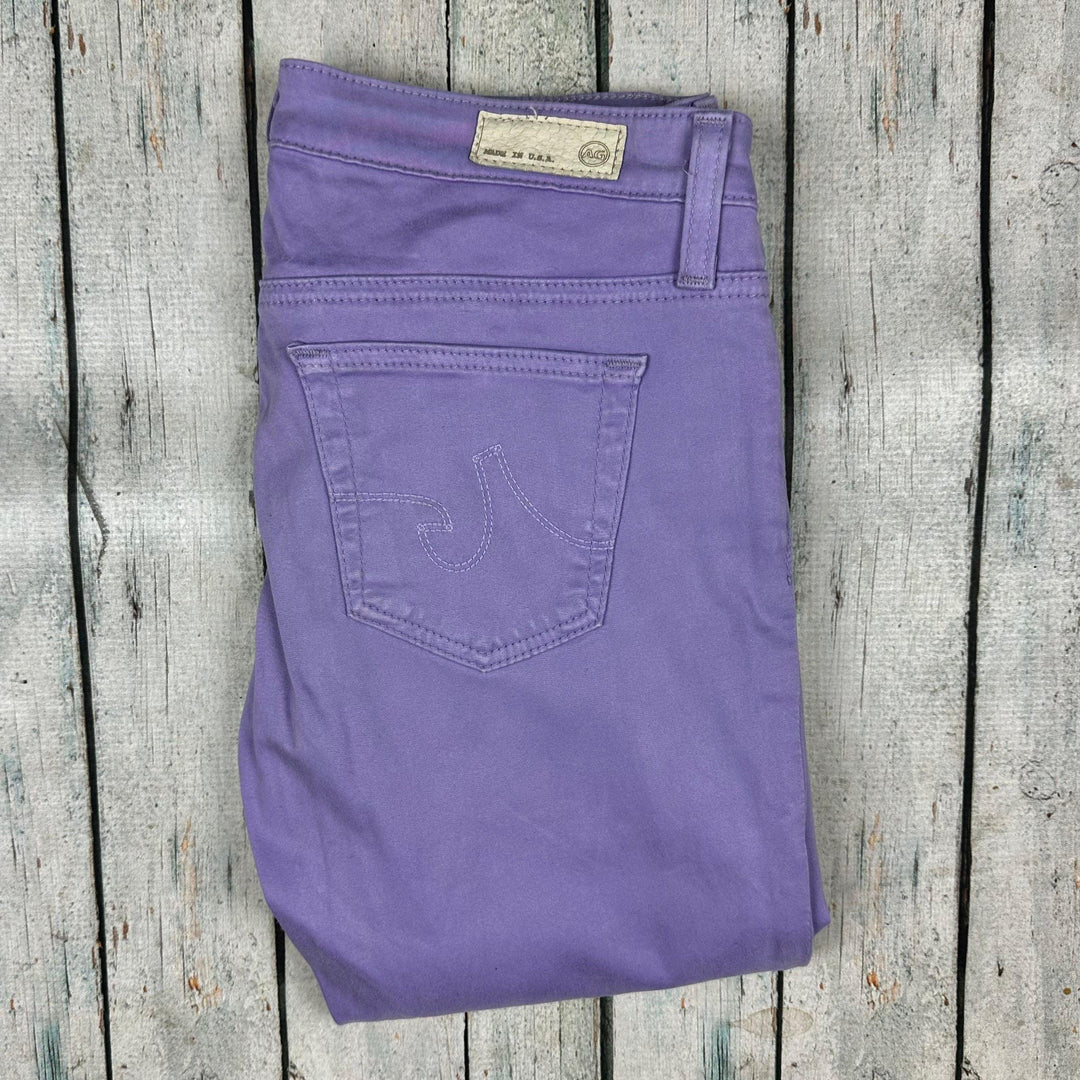 AG Adriano Goldschmied 'The Stilt' Lavender Cigarette Leg Jeans- Size 25R - Jean Pool