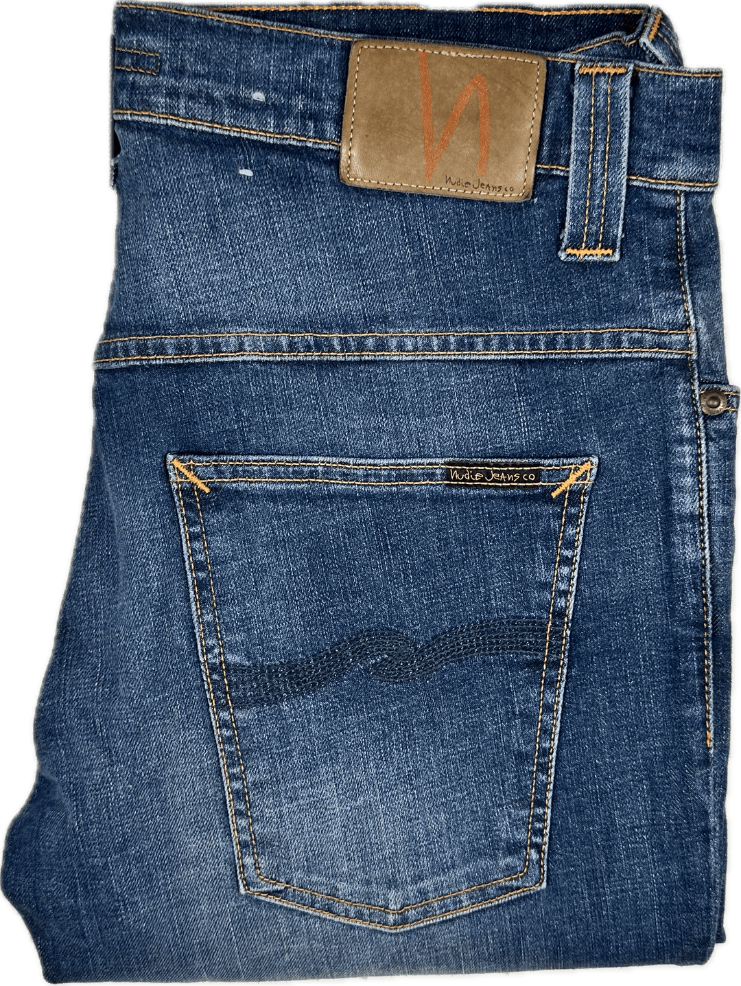 Nudie Jeans Co. 'Thin Finn' Rainy Dark Stretch Jeans - Size 34/34 - Jean Pool