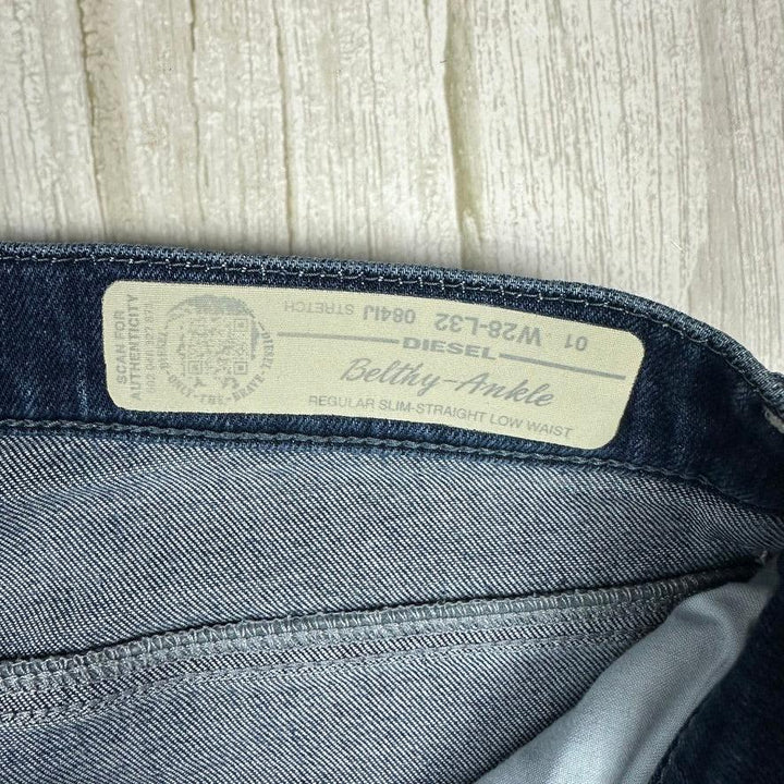 Diesel Ladies 'Belthy- Ankle' Crop Boyfriend Jeans -Size 28