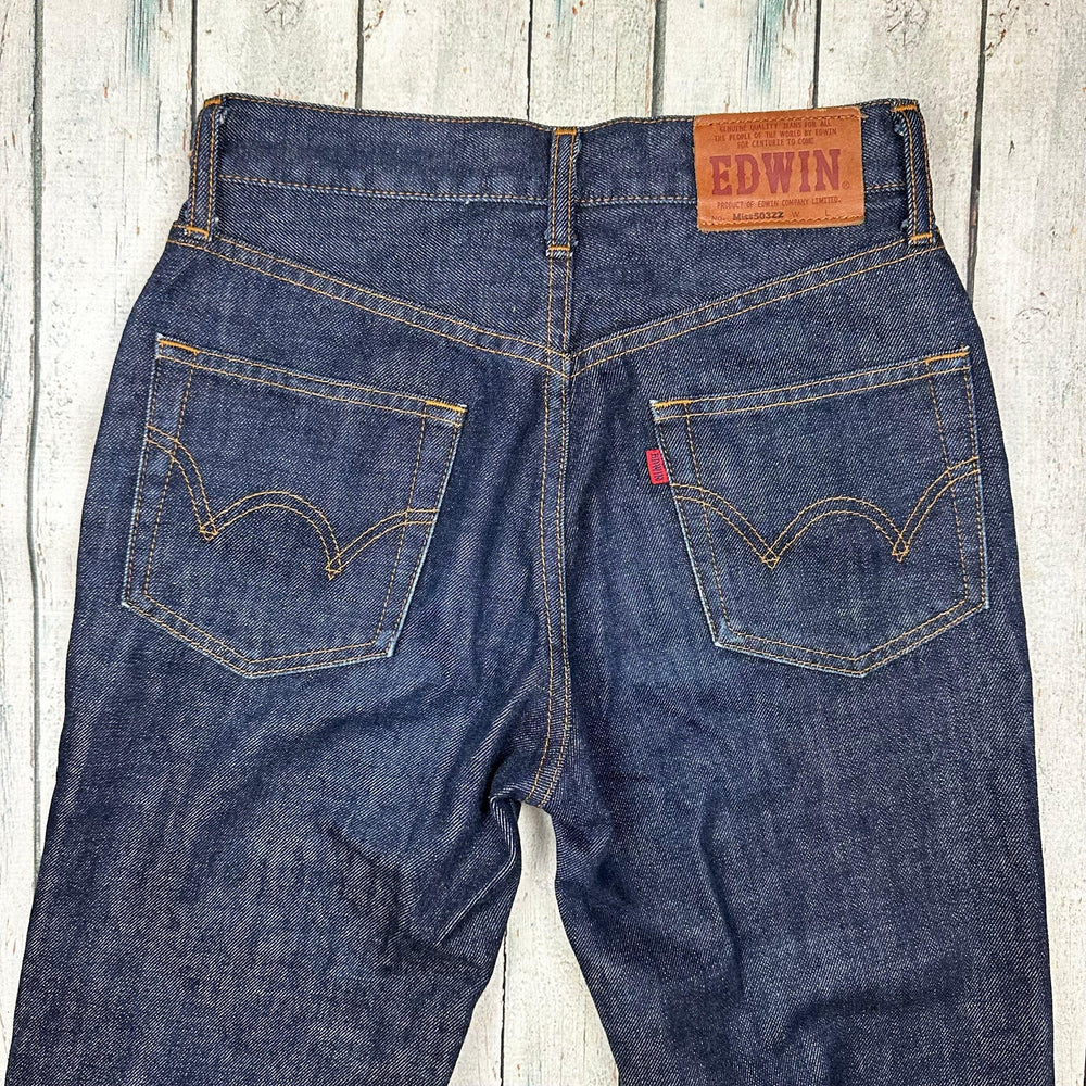 Edwin Miss 503ZZ Ladies Straight Jeans - Suit Size 6/7 - Jean Pool