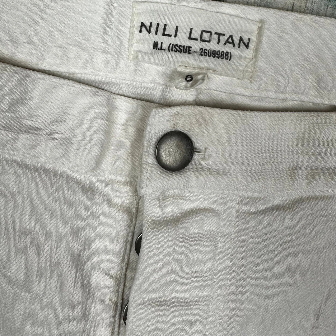 Nili Lotan USA Made Ladies White Boyfriend Jeans- Size USA 8 - Jean Pool