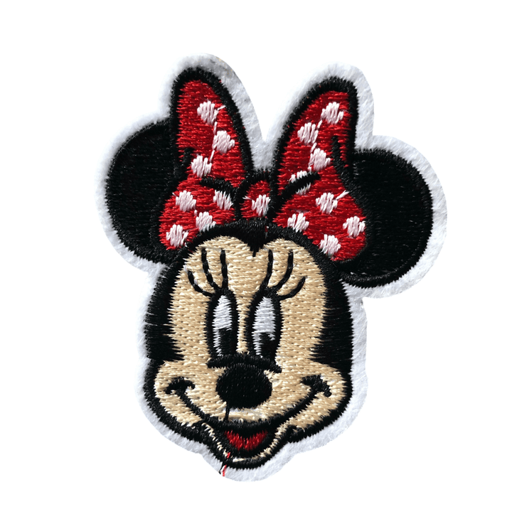 Minnie with Bow- Embroidered Cloth Patch