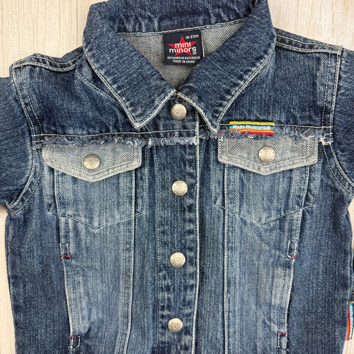 Toddlers Y2K Classic  Denim Jacket by Mini Minors - Size 18M