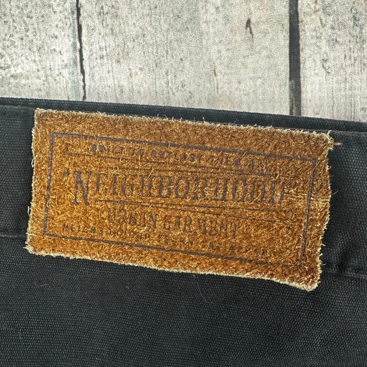 Neigborhood Japan Black 'Deep Narrow Pique' Jeans -Size 34 - Jean Pool