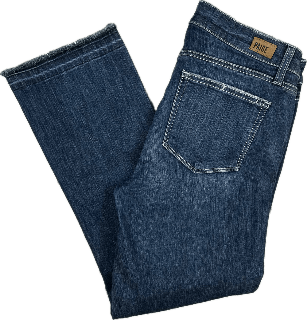 Paige Denim 'Riley Crop Flare' Stretch Jeans- Size 31 - Jean Pool