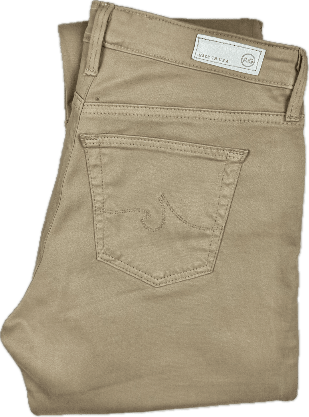 Adriano Goldschmied AG 'the Stilt' Cigarette Slim Fit Beige Jeans- Size 29R - Jean Pool