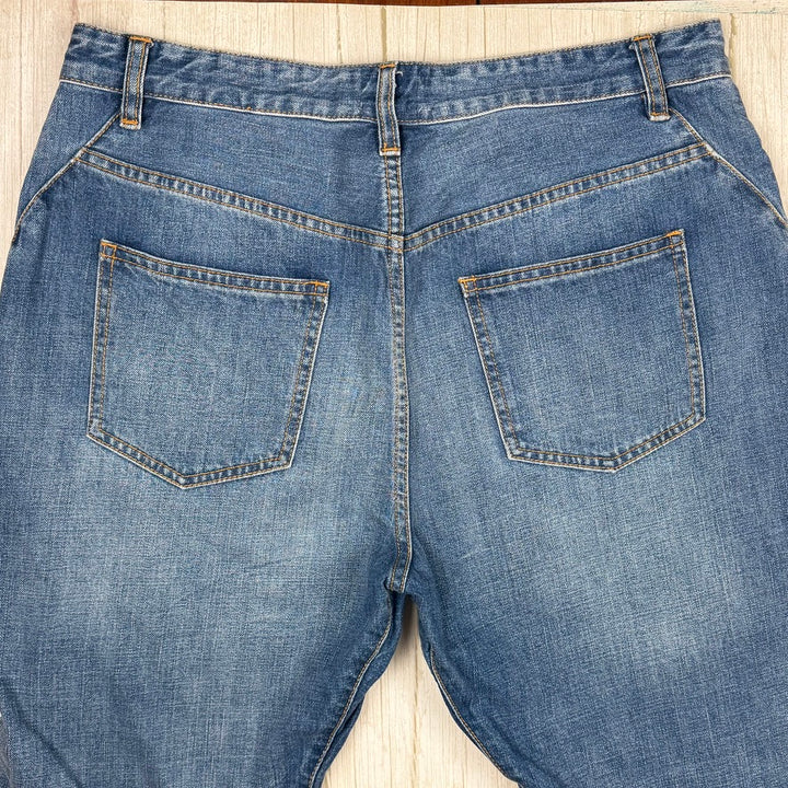 Morrison Panelled Leg Boyfriend Crop Jeans -Size 31