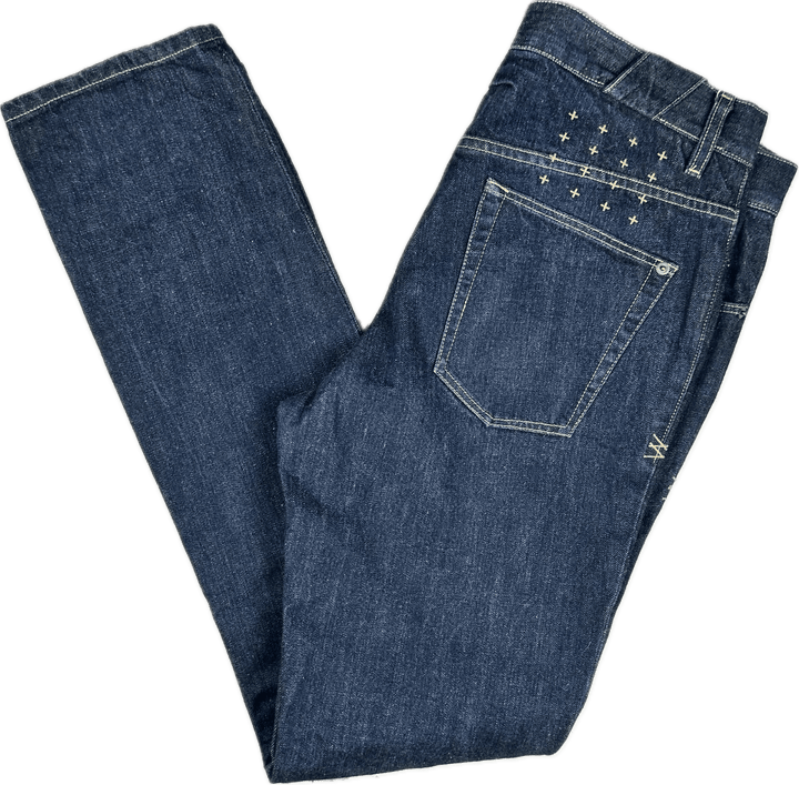 Ksubi Mens 'Chitch' in Raw Rinse Indigo Slim Fit Jeans - Size 30 - Jean Pool