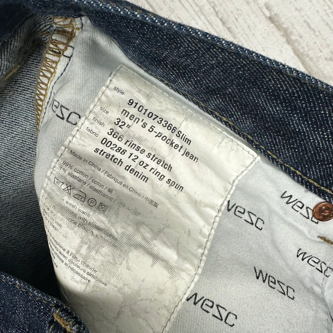 WEZC Superlative Conspiracy Mens Slim Fit Jeans- Size 32